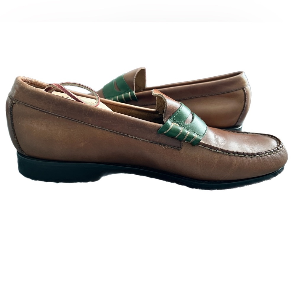 GH Weejuns Slip-on Casual 2-Tone Leather Loafers Mens Size 10 - Picture 6 of 8